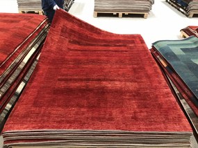 Loribaft Tappeto 170x220 Rosso (Iran) Annodato A Mano