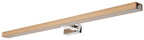 Brilagi-Illuminazione a LED per specchi da bagno WOODY MIRROR LED/15W/230V IP44 quercia/cromo