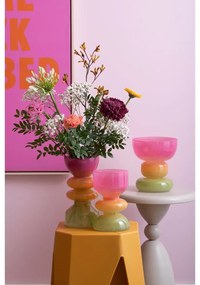 Sgabello color senape in plastica Cherish – Leitmotiv