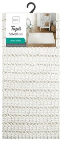 Tappetino per il bagno bianco 50x80 cm Voltis – douceur d'intérieur