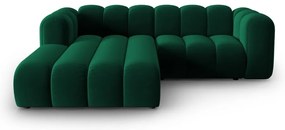 Divano angolare verde scuro ad angolo sinistro Lupine - Micadoni Home