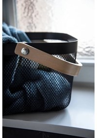 Organizzatore da bagno nero con manico in bambù Bambusa - Wenko