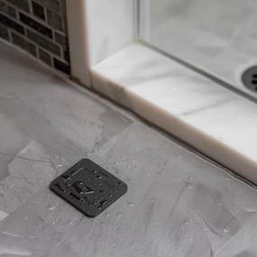 Solight 5B322B - Presa a pavimento da incasso per esterno IP55 nero rettangolare