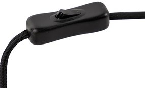 Lampada da tavolo Art Déco in ottone con vetro opalino 45,5 cm - Pallon