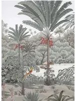 Isidore Leroy Carta da parati panoramica Riviere des Parfums Gris - A 1/2/3