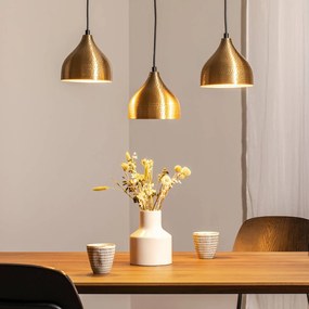 Lampada a sospensione Tattoo 6214 Opviq, dimmerabile, Ottone / Oro, Soggiorno / Sala da pranzo, Metallo, Lampada a sospensione