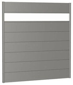 Frangivista in acciaio grigio BIOHORT L 180 x H 182 cm, spessore 44 mm