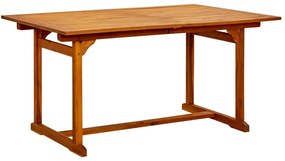 Tavolo da pranzo per esterni (150-200)x100x75cm massello acacia