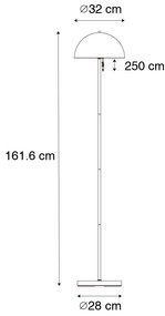 Lampada da terra da esterno bianca ricaricabile a 3 livelli di dimmerazione - Keira