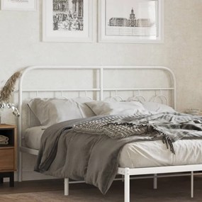 Testiera İn Metallo Bianco 140 Cm /