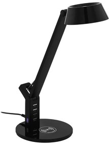 Lampada da tavolo LED Banderalo nero, luce con 3 temperature di colore 700 LUMEN