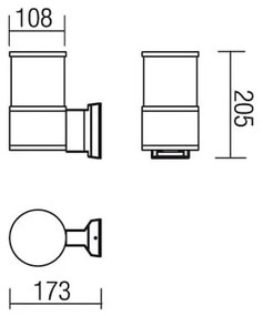 Redo 9326 - Applique EXTER 1xE27/42W/230V IP54