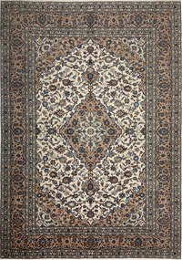 Kashan Tappeto persiano 350x250 Beige (Iran) Annodato A Mano
