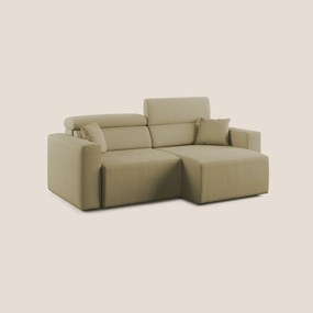 Orwell divano con seduta estraibile in microfibra smacchiabile T11 beige 180 cm