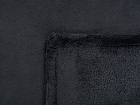 Coperta plaid nero 150 x 200 cm BAYBURT Beliani