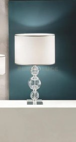 Lume grande tebe trasparente  e cromo 1 luce attacco e27 d.35cm
