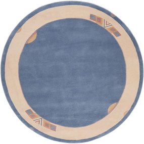 Nepal Tappeto 250 x 250 Blu (Nepal) Annodato A Mano