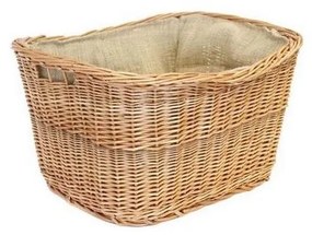 Cestino in vimini per legno con manici 30x45 cm