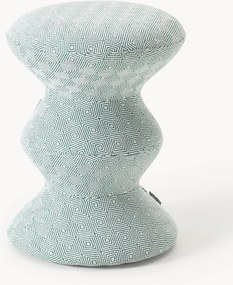 Pouf rotondo imbottito Zig Zag