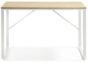 Kave Home - Scrivania rettangolare Talbot 120 x 60 cm bianco