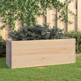 Fioriere Rialzate 3 Pz 50x150 Cm İn Legno Massello Di Pino /