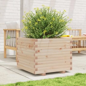Fioriera Da Giardino 60x60x49,5 Cm İn Legno Massello Di Pino /