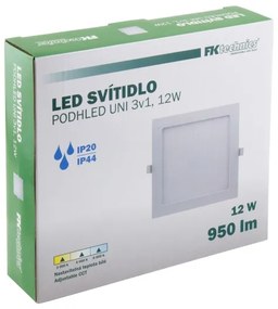 Lampada LED da incasso per bagni LED/12W/230V 3000/4000/6000K IP44