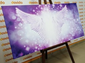 Quadro su tela – Ali con elementi astratti