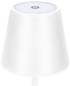 Solight WO69-W - Lampada da tavolo ricaricabile LED con dimmer a sfioramento LUCCA, 3,7 V 2000 mAh, bianca