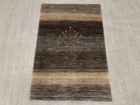 Loribaft Tappeto 80 x 120 Grigio (Iran) Annodato A Mano