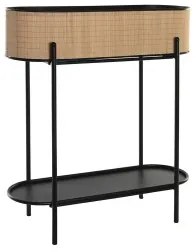 Vaso DKD Home Decor Naturale Nero Metallo Coloniale Bambù (60 x 23.5 x 69 cm)