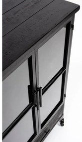 Vetrina in metallo nero 65x105 cm Ferre - White Label