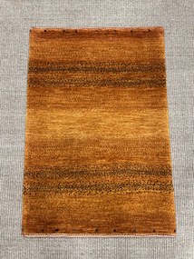 Loribaft Tappeto 90x60 Giallo (Iran) Annodato A Mano