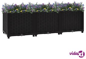 vidaXL Fioriera Rialzata 120x40x38 cm in Polipropilene