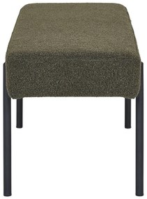 Panchina verde scuro in tessuto bouclé Swindon - House Nordic