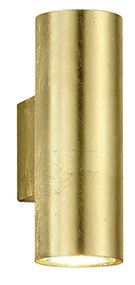 Applique da parete moderna oro 2 luci - Duo Loko