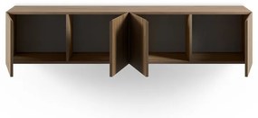 Mobile TV di colore naturale con effetto rovere 180x38x35 cm Daroca – Marckeric