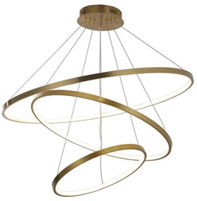 Lampadario LED a sospensione con filo LEA LED/60W/230V 4000K diametro 80 cm oro