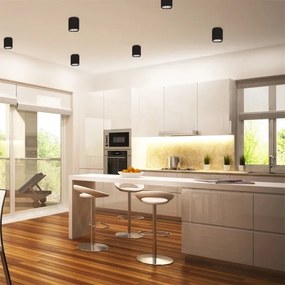 Faretto JUPITER 1xE27/20W/230V diametro 9,8 cm nero