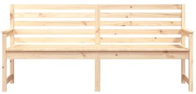 Panca da giardino 203,5x48x91,5 cm in legno massello di pino