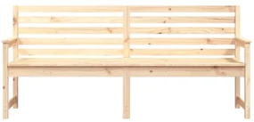 Panca da giardino 203,5x48x91,5 cm in legno massello di pino