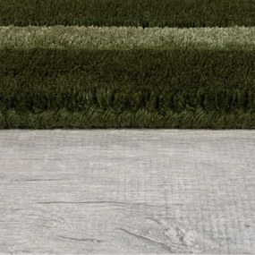Tappeto verde scuro in lana tessuto a mano 160x230 cm Gatsby – Flair Rugs