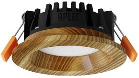 APLED - Lampada LED RONDO WOODLINE LED/3W/230V 4000K diametro 9 cm cenere legno solido