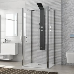 Box doccia tre lati battente 70x90x70 vetro trasparente K2800AS2 - KAMALU