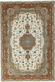 Tabriz Tappeto 210x310 Beige (Iran) Annodato A Mano