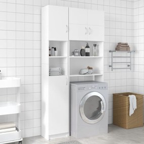 Set Mobili Per Lavatrice Bianco İn Truciolato /