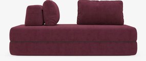 Rift divano letto matrimoniale 2 posti e 3 posti con schienali mobili - materasso alto 24 cm e memory foam in tessuto smacchiabile T31