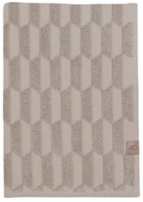 Telo da bagno in cotone beige 70x133 cm Geo - Mette Ditmer Denmark