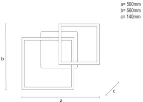 Plafoniera LED RGBW dimmerabile LED/75W/230V 3000-6500K + telecomando