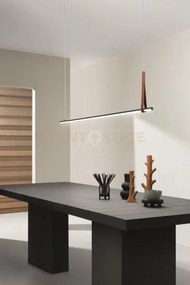 Sospensione regoli orizzontale nero l.150cm 3000k 1340lm 24w dimmer...